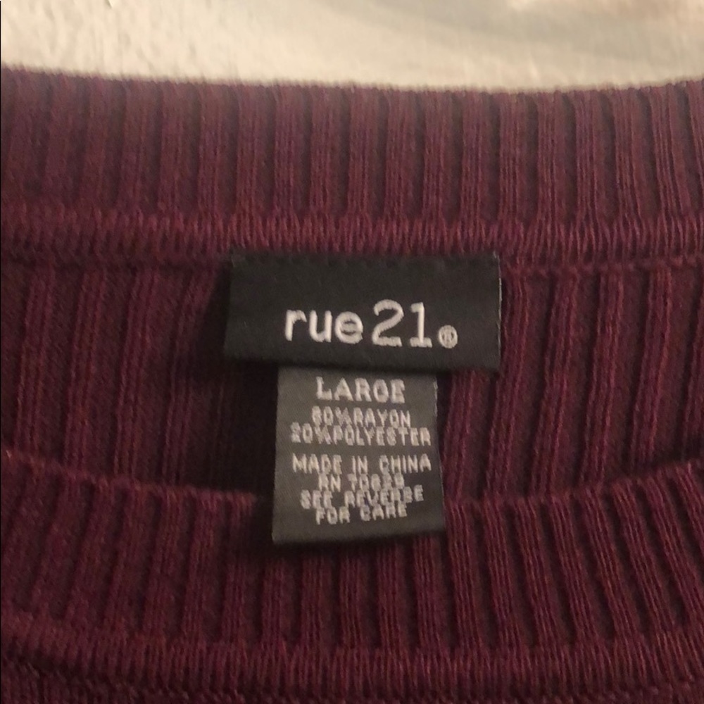 *20% OFF* Rue21 | Ribbed Tee - Picture 3 of 3